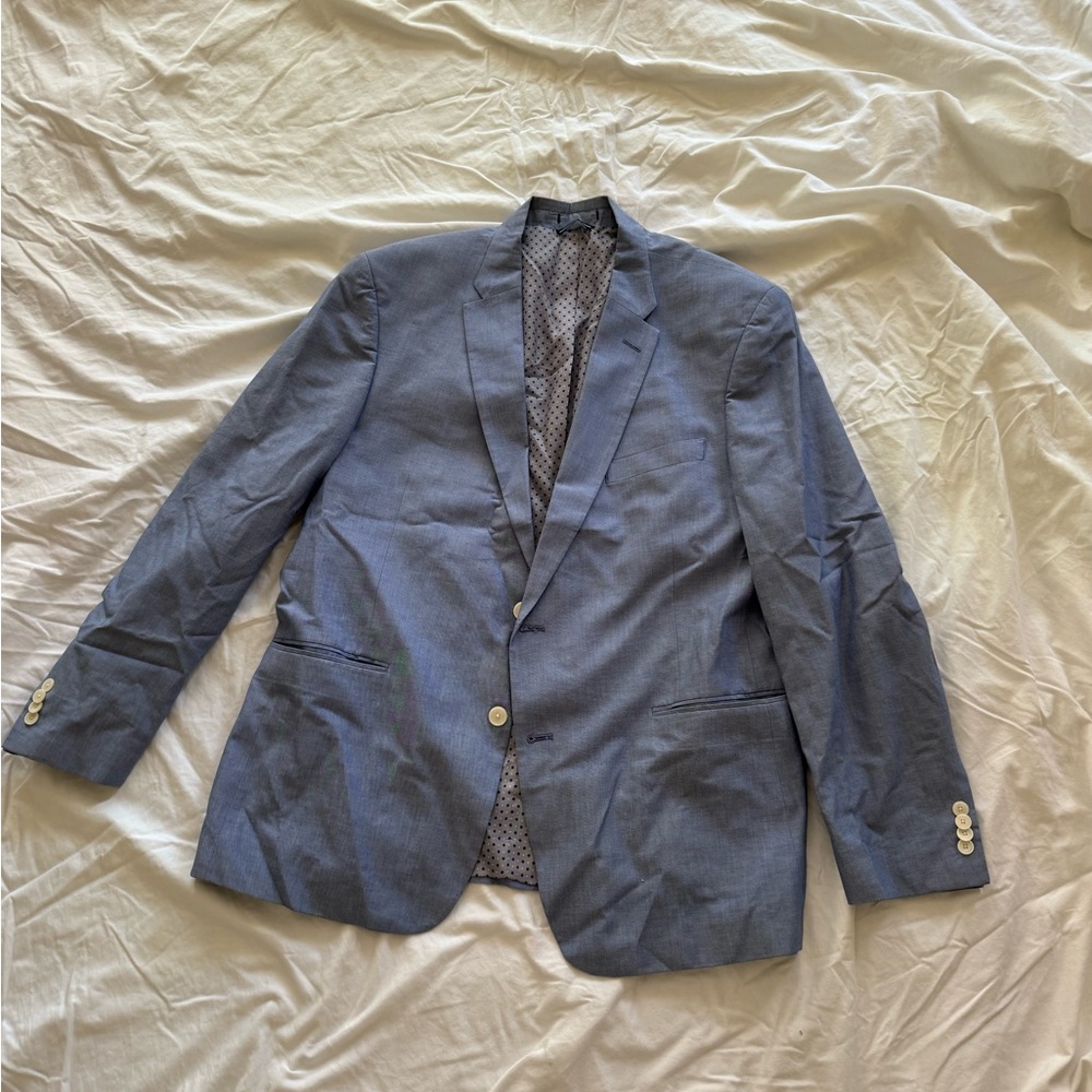 Tommy Hilfiger Light Blue Two-Button Sport Coat